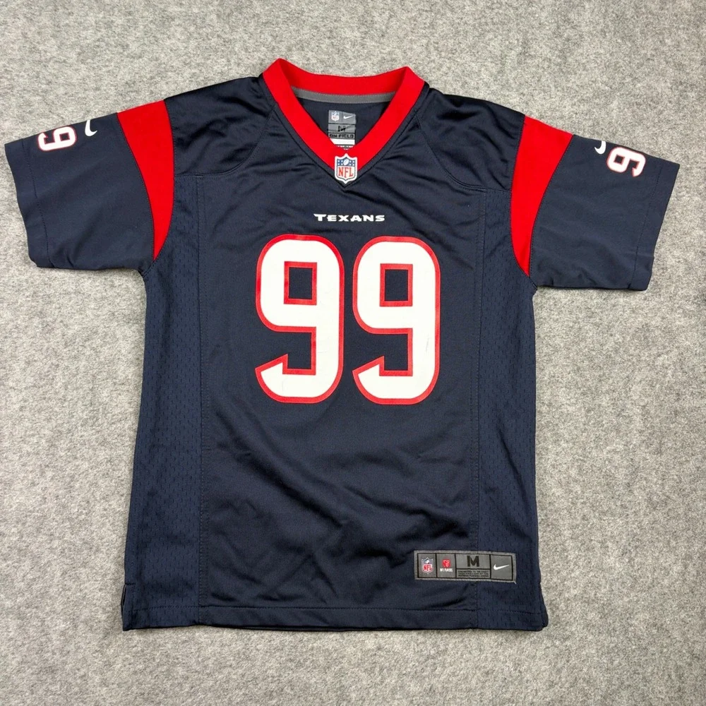 Nike NFL Jersey Youth Medium Blue Houston Texans JJ Watt 99 On Field Football